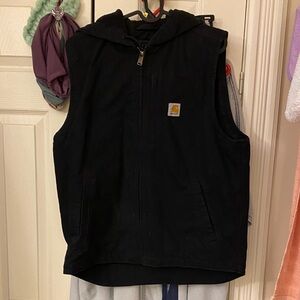 Carhartt Black Sleeveless Hoodie